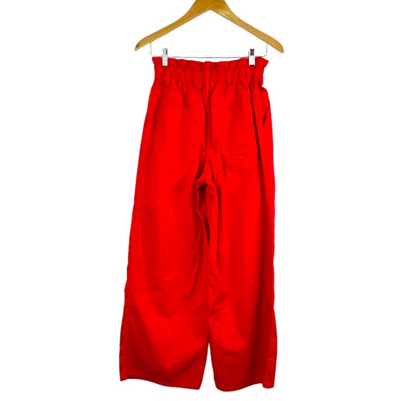 Xirena 2022 Cormick High Rise Paperbag Waist Wide Leg Pant in Red Pepper Size S - Picture 6 of 16